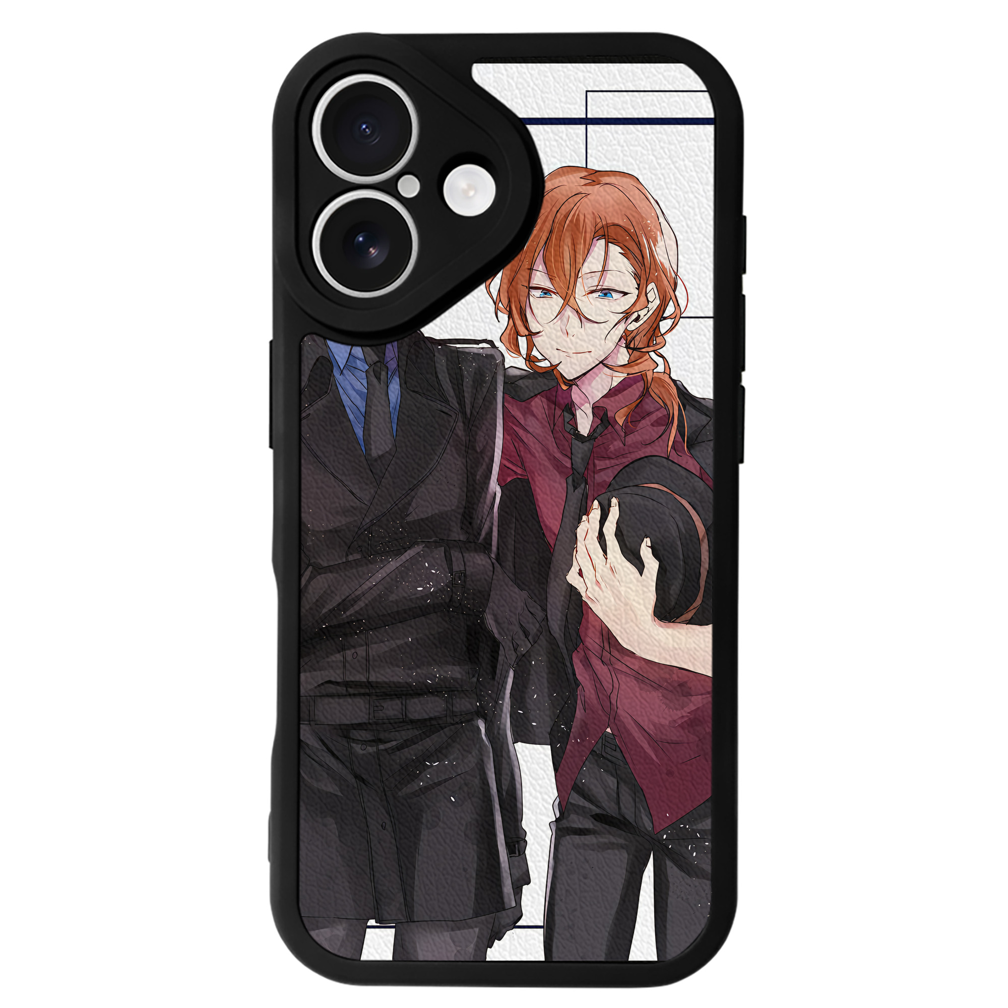 （画像用） 文豪ストレイドッグス Bungo Stray Dogs 【iPhone 16シリーズ対応】シリコンスマホケース（レザー調） 材質：シリコン